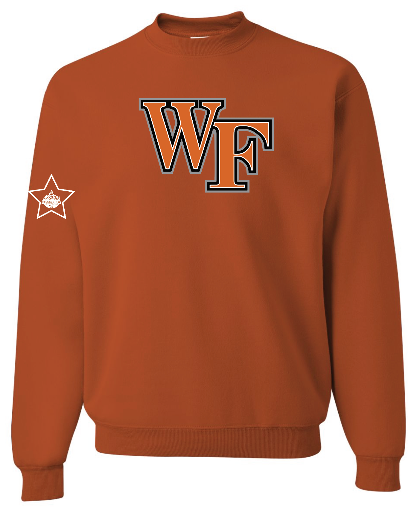 West Field High - Mountain Star Crew Neck Sweatshirt 50/50 Blend