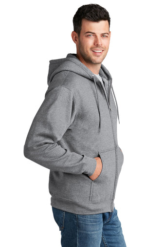 WSD Port & Company® Core Fleece Full-Zip Hooded Sweatshirt