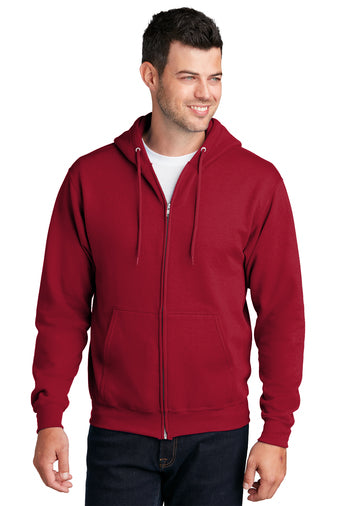 WSD Port & Company® Core Fleece Full-Zip Hooded Sweatshirt