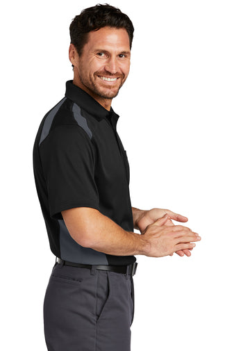 WSD CornerStone® Select Snag-Proof Two Way Colorblock Pocket Polo
