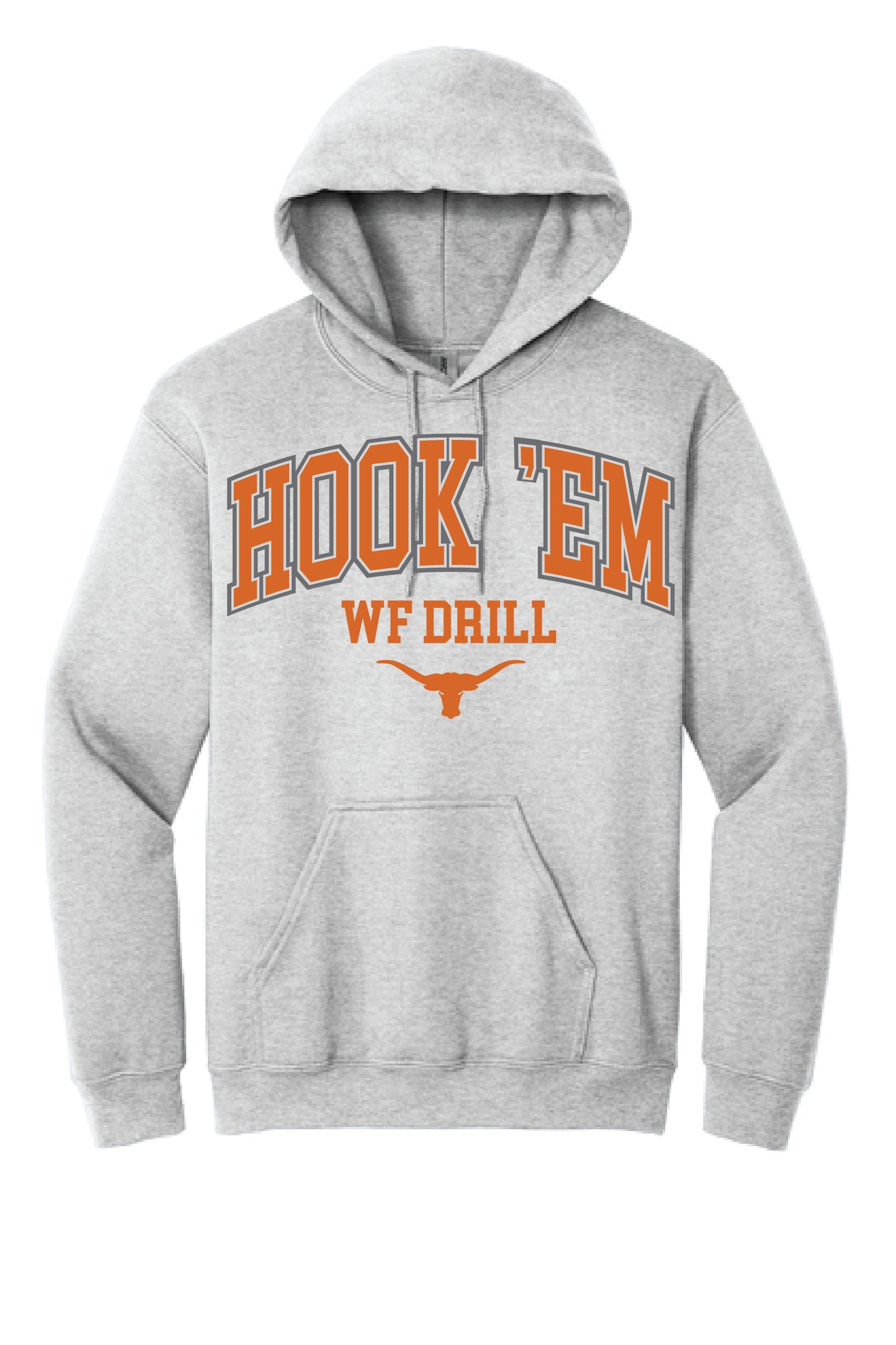 Westelles HOOK 'EM - Gildan® - Heavy Blend™ Hooded Sweatshirt