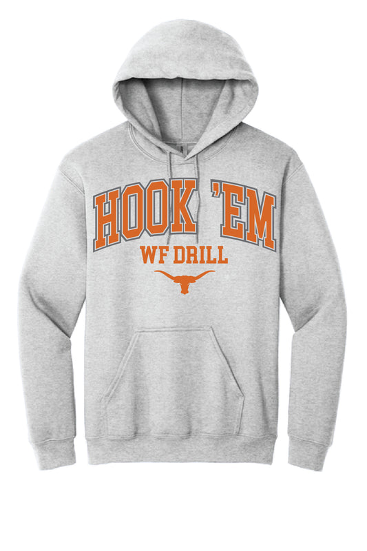 Westelles HOOK 'EM - Gildan® - Heavy Blend™ Hooded Sweatshirt