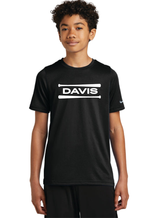 Davis Softball Nike Youth Swoosh Sleeve rLegend Tee