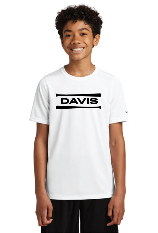 Davis Softball Nike Youth Swoosh Sleeve rLegend Tee