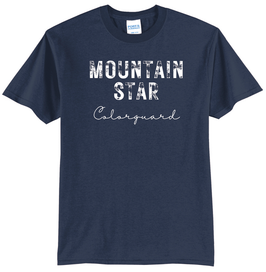 Bonneville High - Mountain Star Color Guard 50/50 Blend T-shirt
