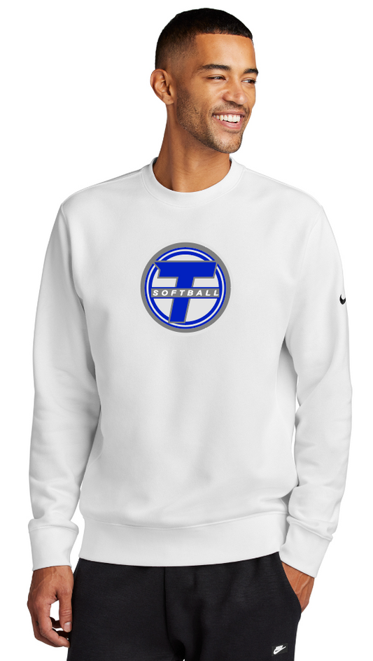Timberline Softball - Nike Club Fleece Sleeve Swoosh Crew