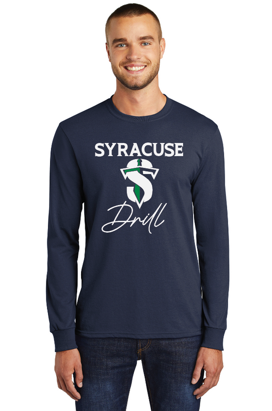 Syracuse Drill - Port & Co™ Long Sleeve Core Blend Tee