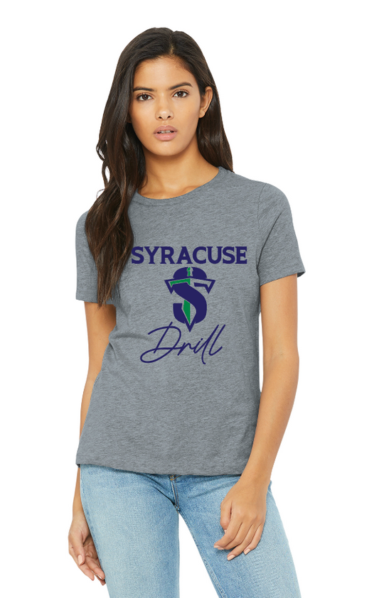 Syracuse Drill - BELLA+CANVAS® Women’s Relaxed CVC Tee