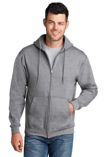 WSD Port & Company® Core Fleece Full-Zip Hooded Sweatshirt