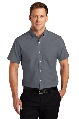 WSD Mens Port Authority® Short Sleeve SuperPro™ Dress Shirt