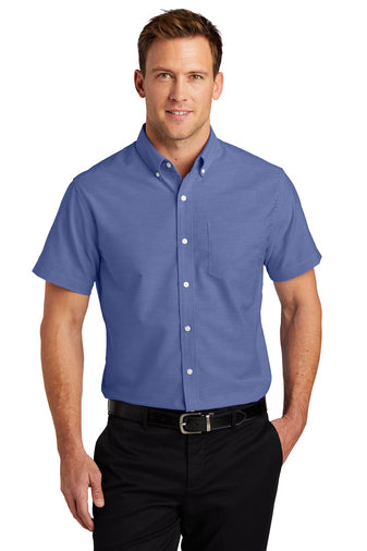 WSD Mens Port Authority® Short Sleeve SuperPro™ Dress Shirt